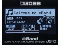 Boss JS-10 coluna amplificada guitarra eletrica processador efeitos músicas aulas gravador